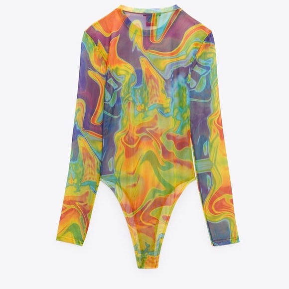 Zara Tops Zara Mickey Mouse Disney Tulle Bodysuit Poshmark